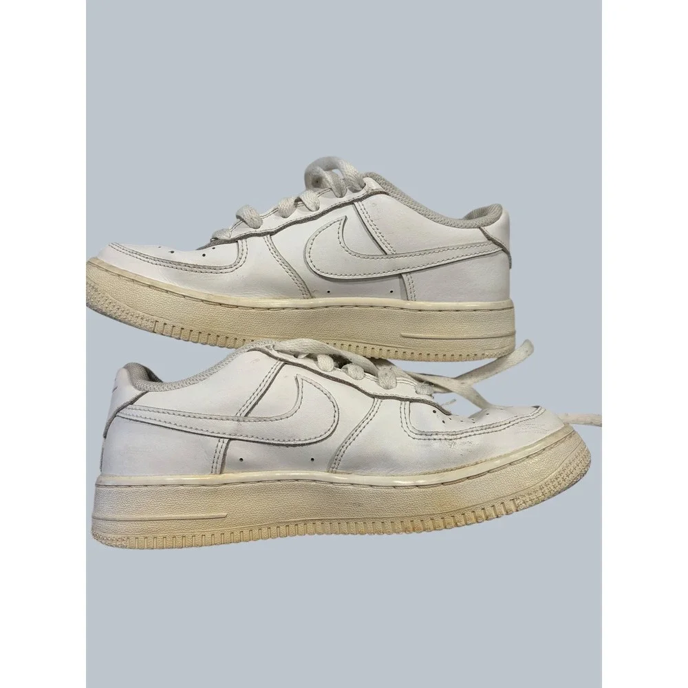Nike Air Force‎ 1 Low GS White Sneakers Shoes 314192-117 Kids